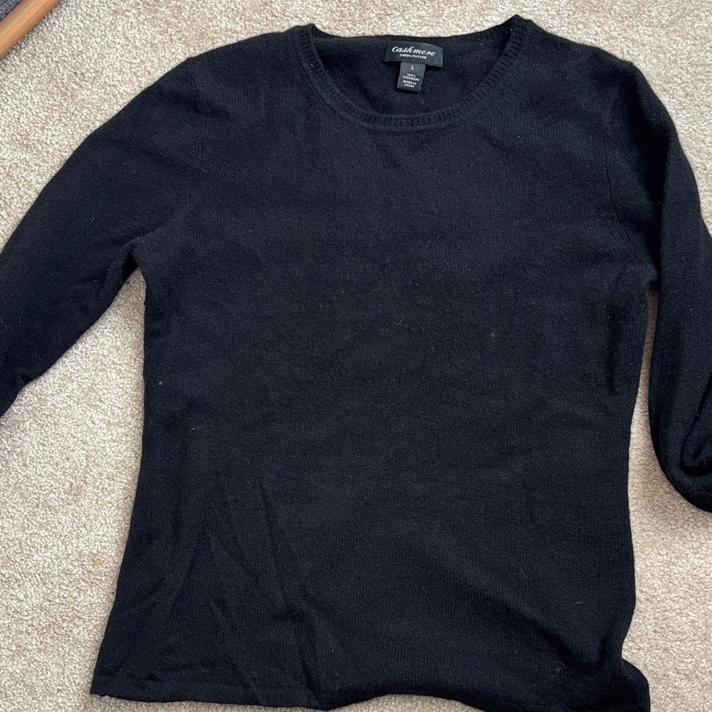 Cashmere Sweater Black Pullover